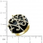 Кольцо с 185 бриллиантами, 1 ониксом из жёлтого золота 750 пробы