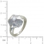 Кольцо с 58 бриллиантами из белого золота 750 пробы