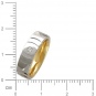 Кольцо с 4 бриллиантами из комбинированного золота 