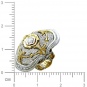 Кольцо с бриллиантами, сапфирами из комбинированного золота 750 пробы