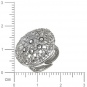 Кольцо с кристаллом swarovski из серебра