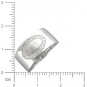 Кольцо с фианитами из серебра 925 пробы