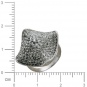 Кольцо с кристаллами swarovski из серебра 925 пробы