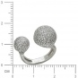 Кольцо Шар с 224 бриллиантами из белого золота 