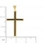 Крестик с ониксами из желтого золота