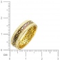 Кольцо с бриллиантами, эмалью из желтого золота 750 пробы