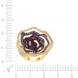 Кольцо с сапфирами, рубинами и бриллиантами из жёлтого золота