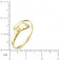Кольцо Ножка с бриллиантом из желтого золота 585 пробы