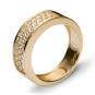 Кольцо с 38 бриллиантами из жёлтого золота 750 пробы