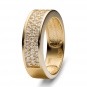 Кольцо с 38 бриллиантами из жёлтого золота 750 пробы