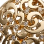 Кольцо с 13 бриллиантами из жёлтого золота 750 пробы