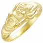 Кольцо Девушка из желтого золота