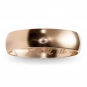 Гладкое обручальное Обручальное кольцо из красного золота