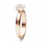 Классическое кольцо с бриллиантом 1.5 карат из красного золота